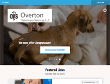 Tablet Screenshot of overtonvet.com